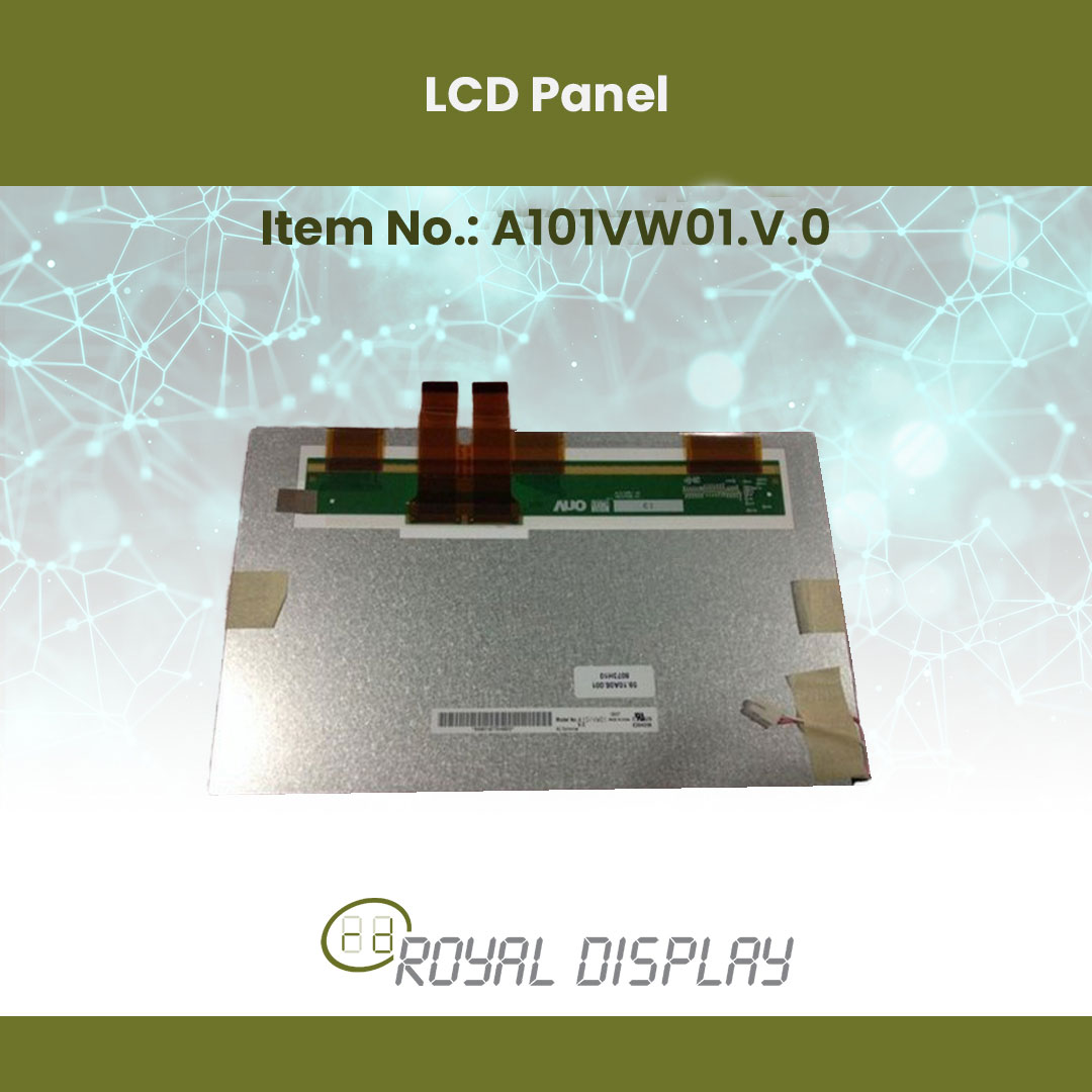 A101VW01.V.0 | 10.1” diagonal a-Si TFT-LCD display panel 800(RGB)×480, WVGA, 92PPI | AUO