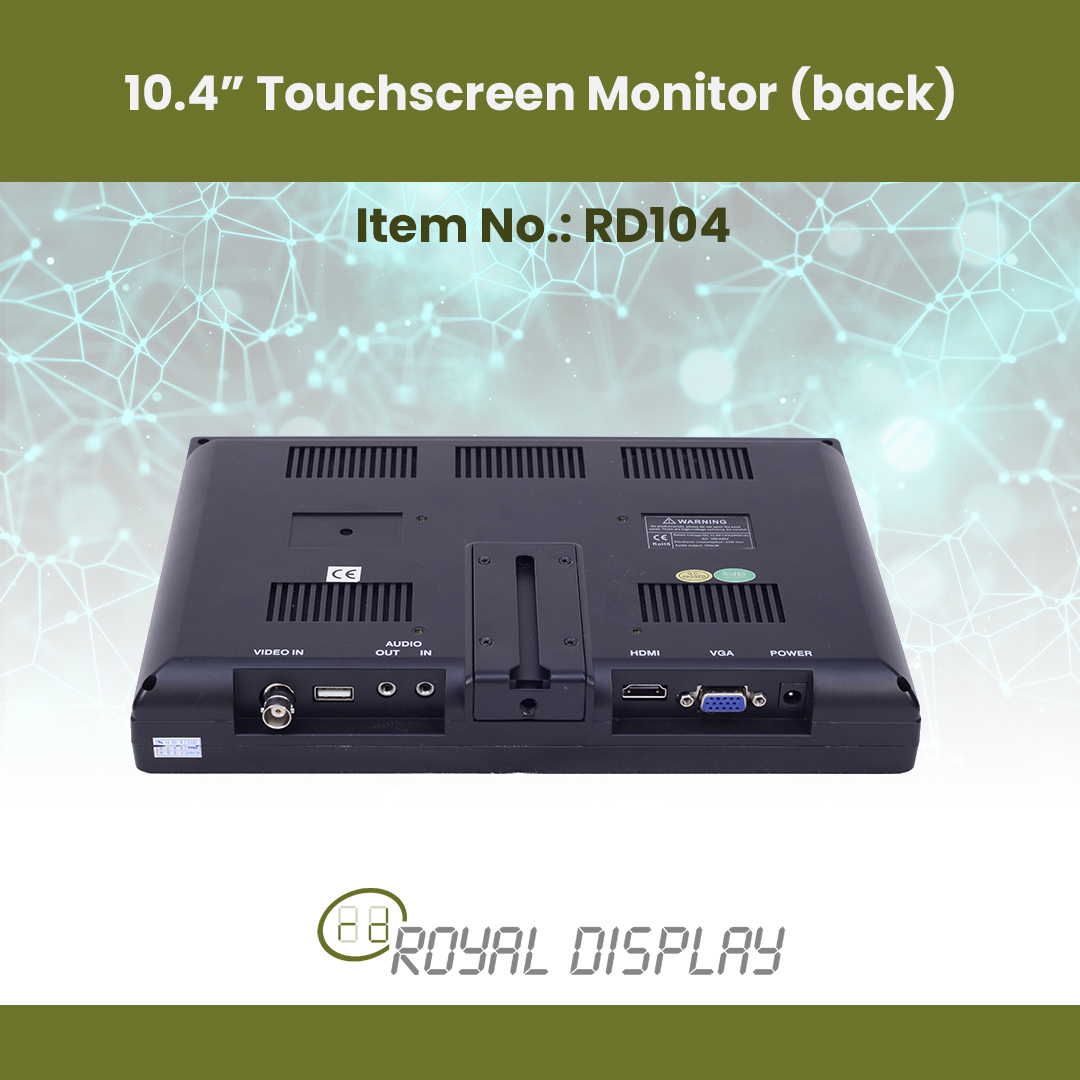 10 4 Touchscreen MonitorsRD104back 2