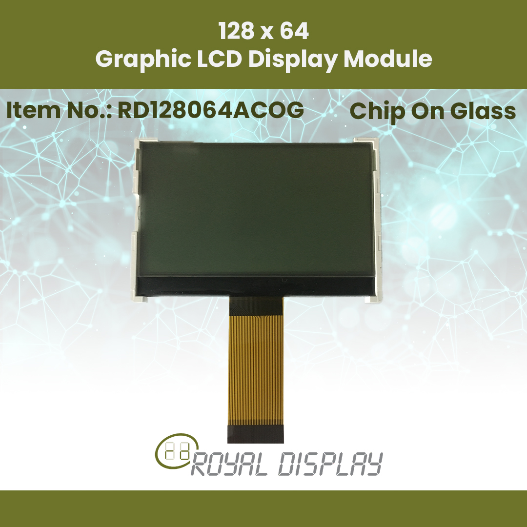 128 64 Graphic LCD Display Module RD128064ACOG 2