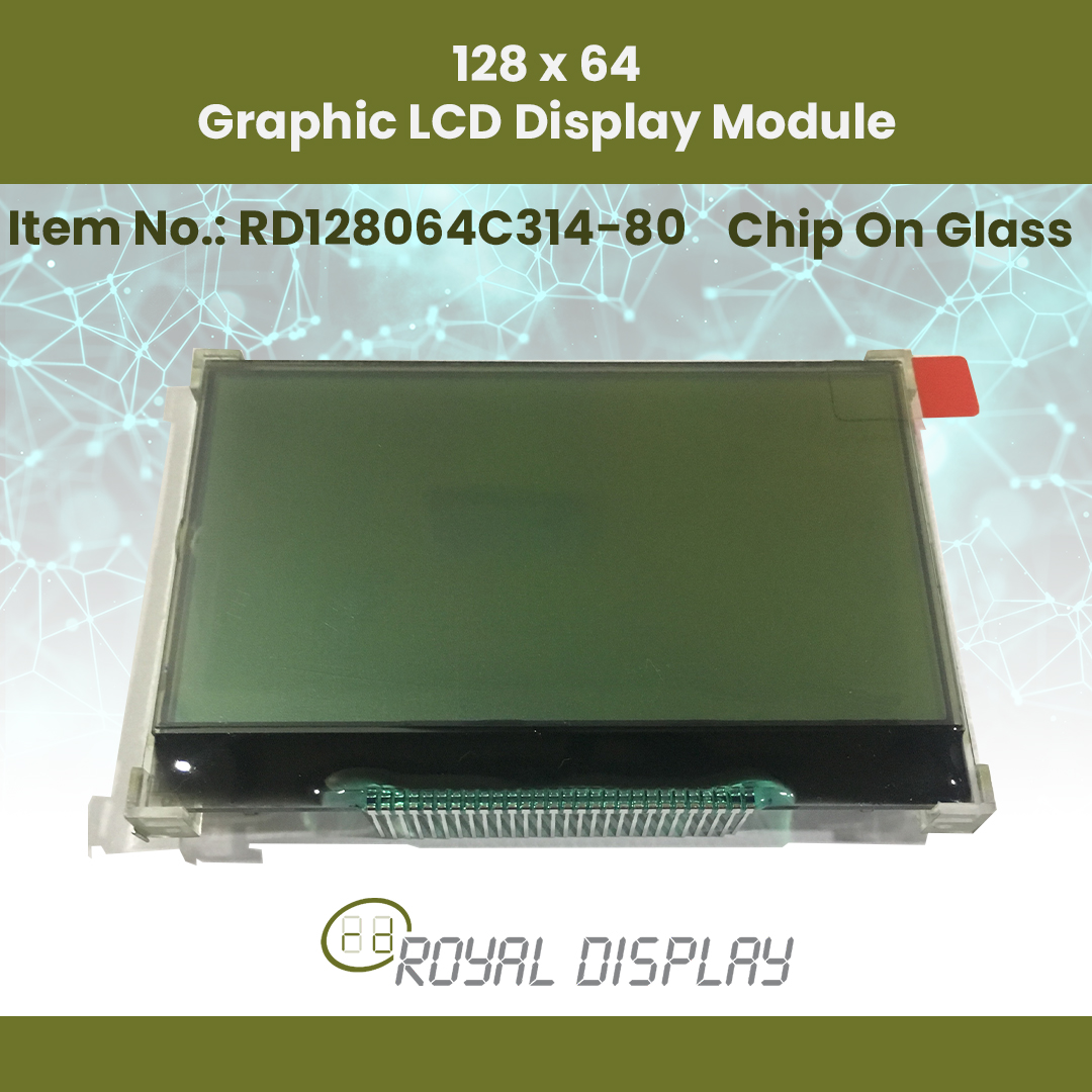128 64 Graphic LCD Display Module RD128064C314 80 2