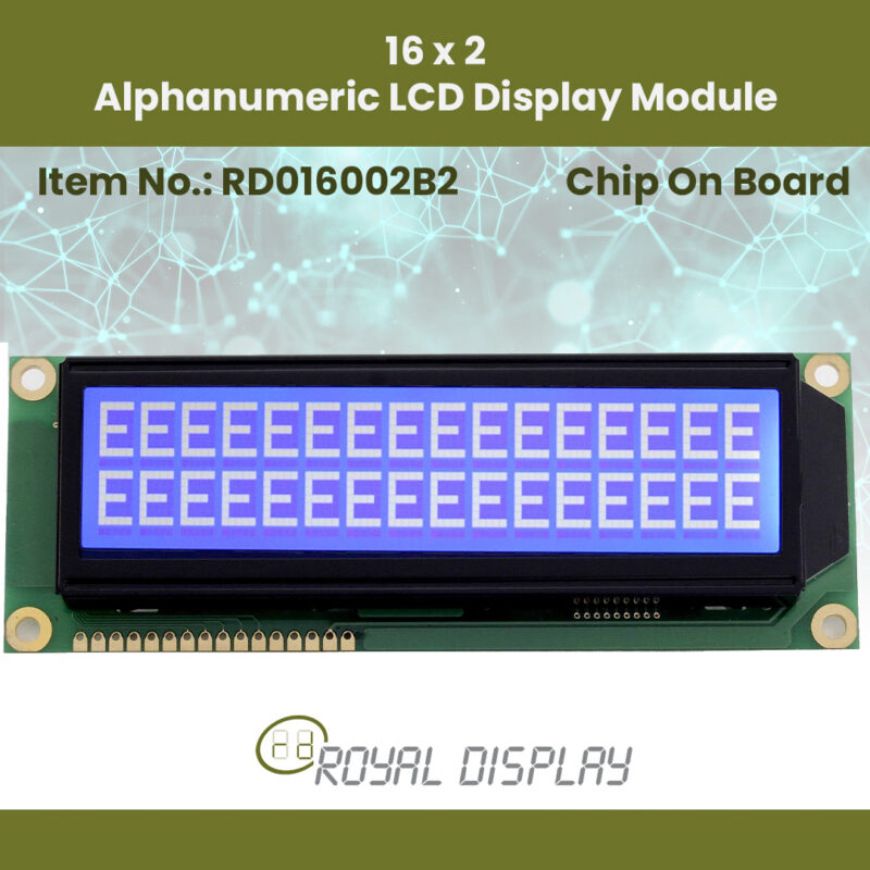 16 2 Alphanumeric LCD Display Module RD016002B2 2