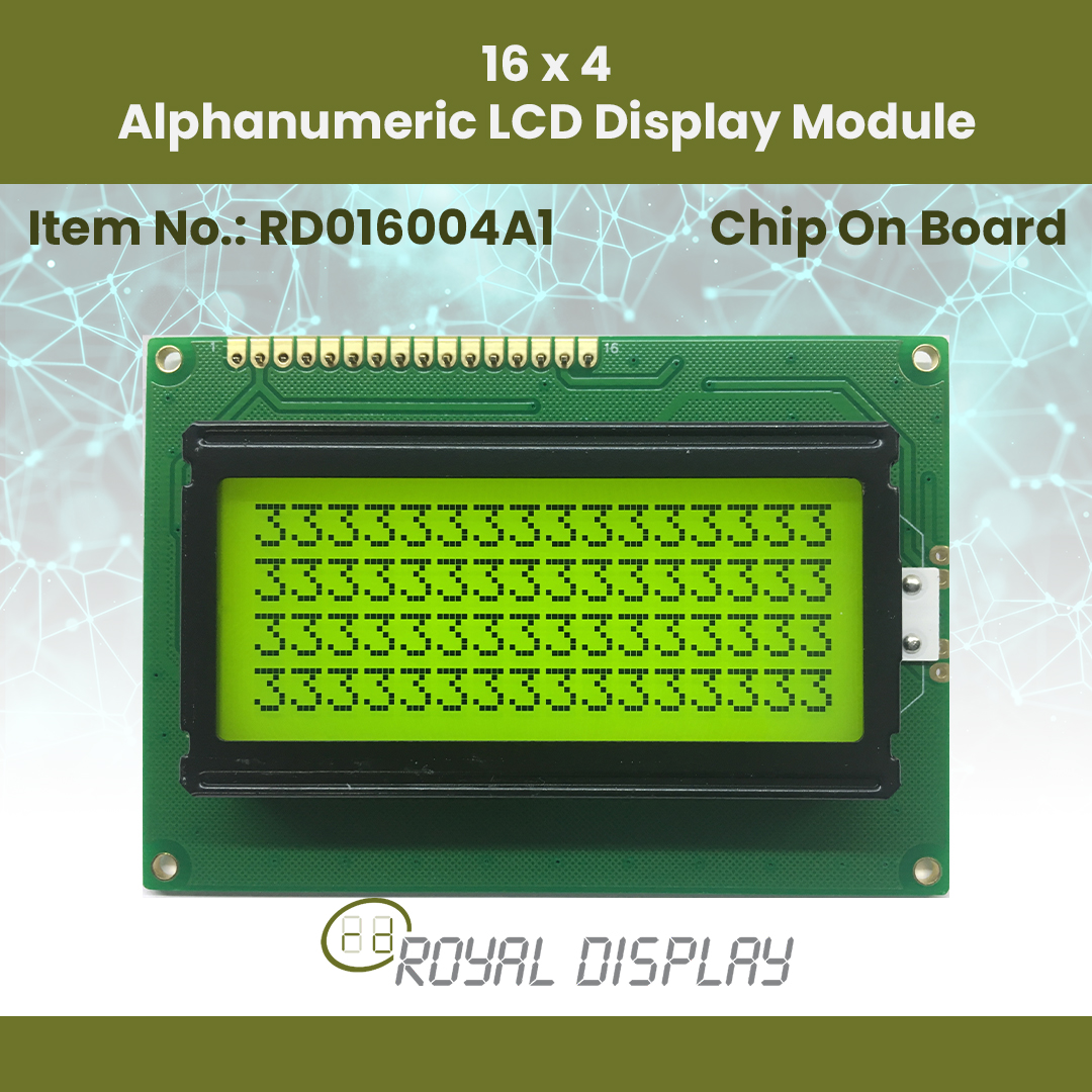 16 4 Alphanumeric LCD Display Module RD016004A1 2