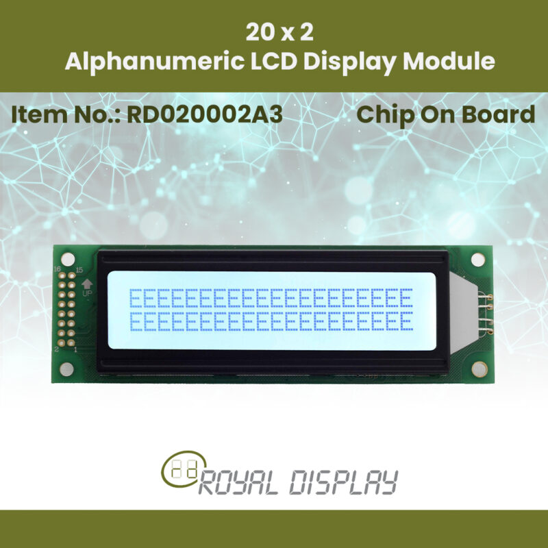 20 2 Alphanumeric LCD Display Module RD020002A3 2
