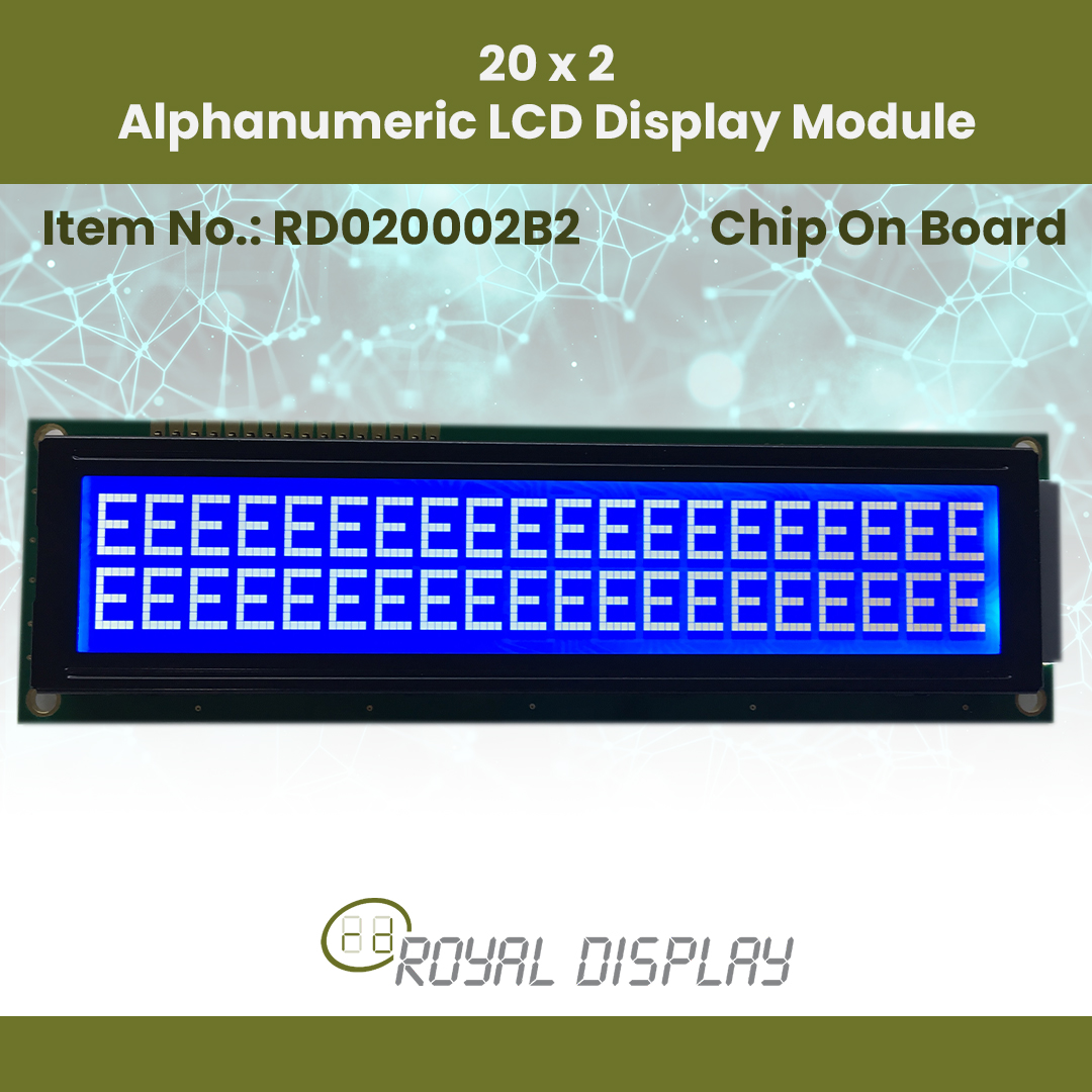 20 2 Alphanumeric LCD Display Module RD020002B2 2