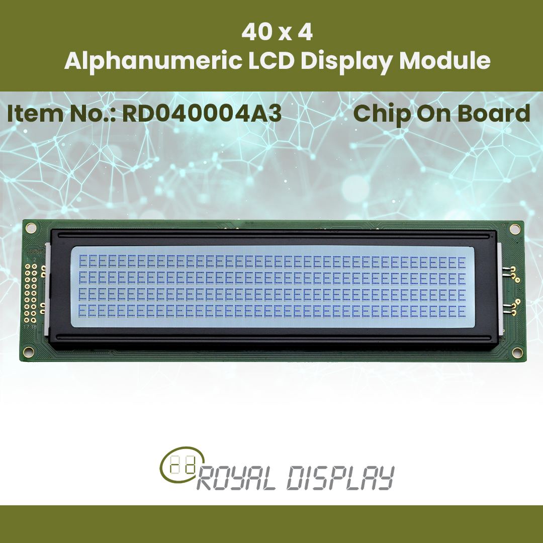 40 4 Alphanumeric LCD Display Module RD040004A3 2