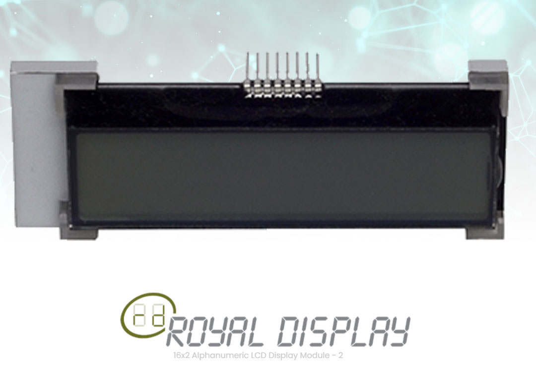 Alphanumeric LCD Display Module Chip on Glass (COG)