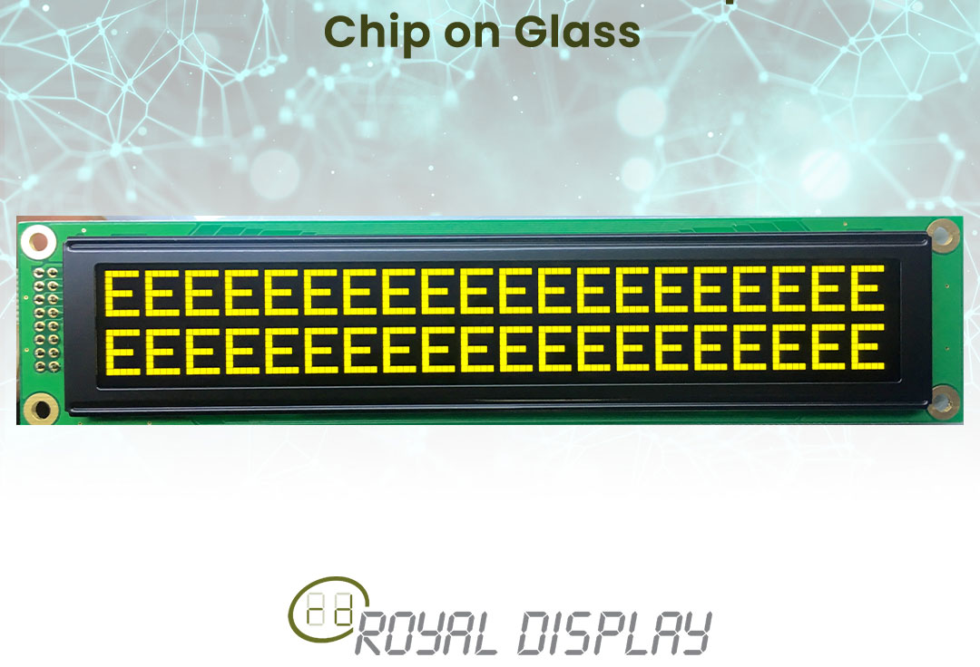 OLED Character Display Module Chip on Glass (COG)