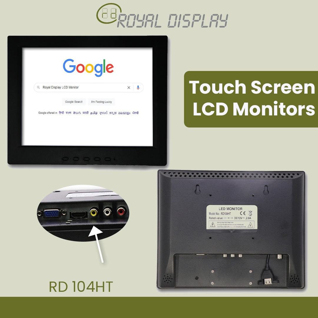 RD104HT | 10.4'' Touchscreen LCD Monitor | Royal Display