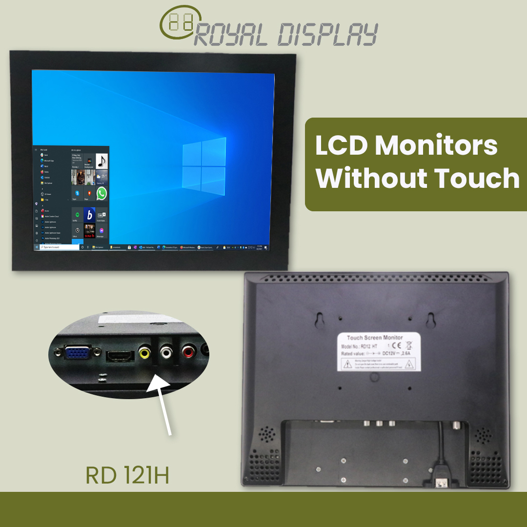 RD121H | 12'' LCD Monitor without Touch | Royal Display
