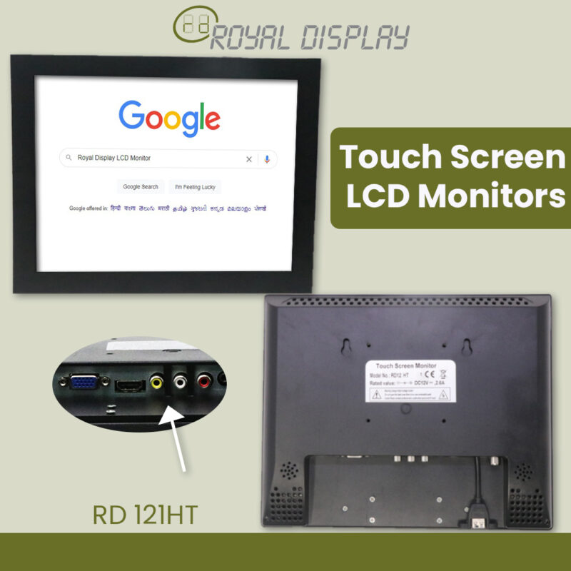 RD121HT | 12'' Touchscreen LCD Monitor | Royal Display