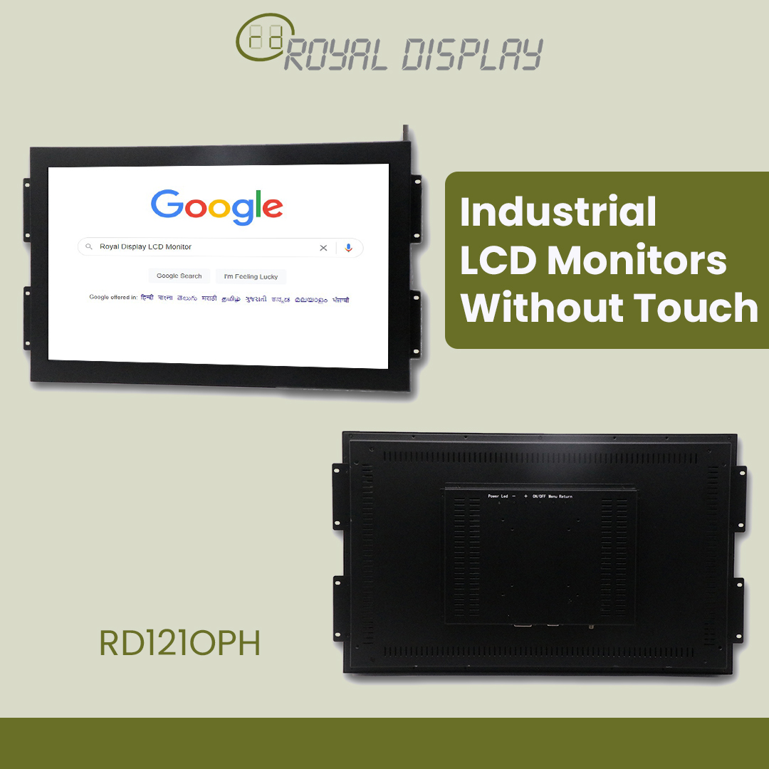 RD121OPH | 12'' Industrial LCD Monitors without touch| Royal Display