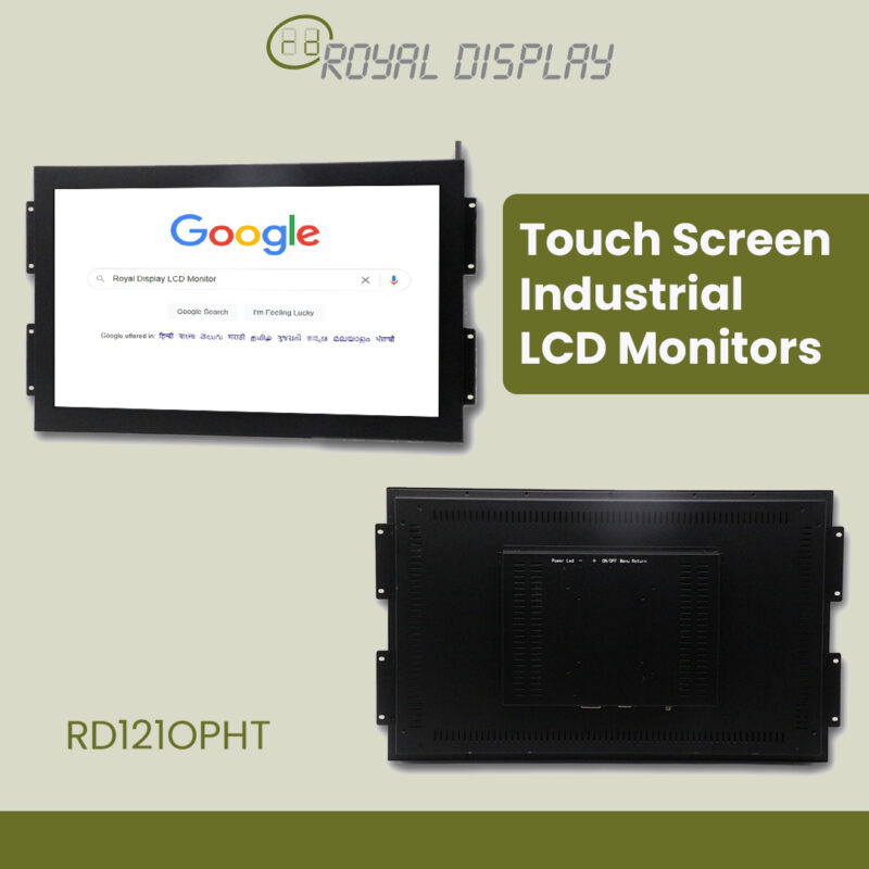 RD121OPHT | 12'' Touchscreen Industrial LCD Monitors| Royal Display