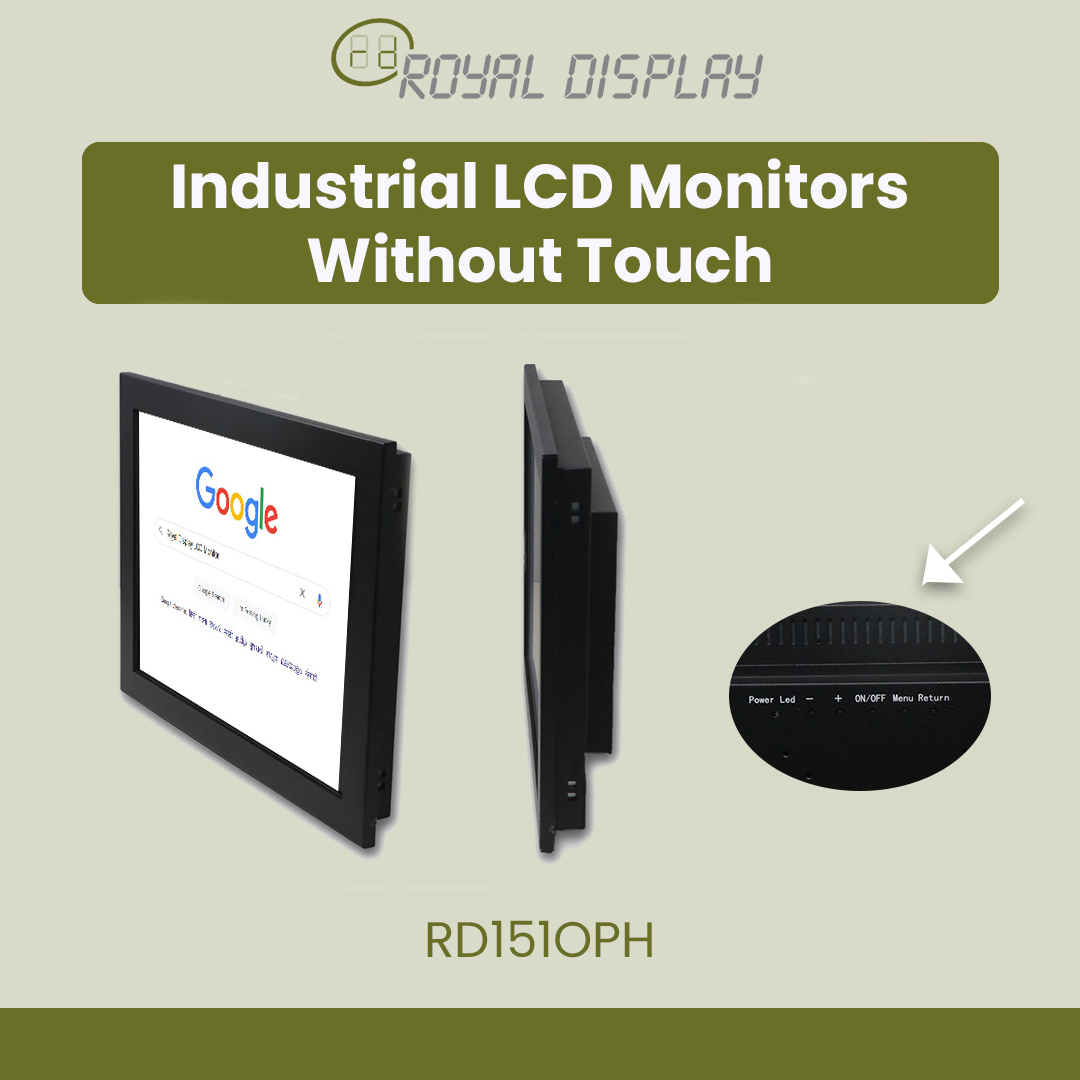 RD151OPH | 15'' Industrial LCD Monitors without touch| Royal Display