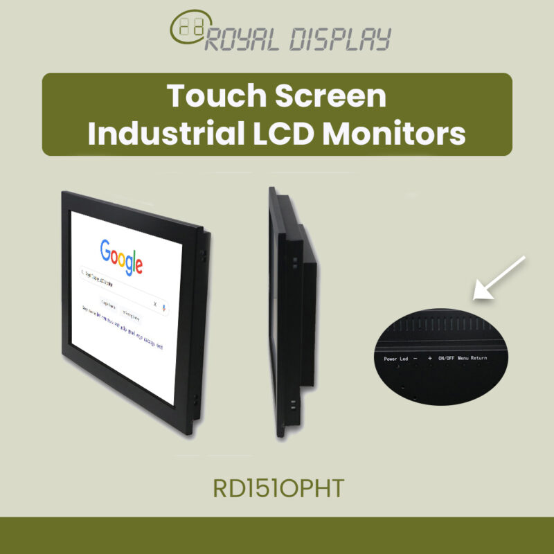 RD151OPHT | 15'' Touchscreen Industrial LCD Monitors| Royal Display