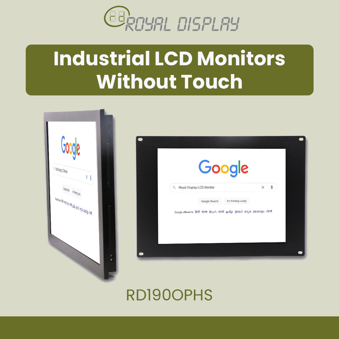 RD191OPHS | 19’’ Industrial LCD Monitor Without Touch | Royal Display