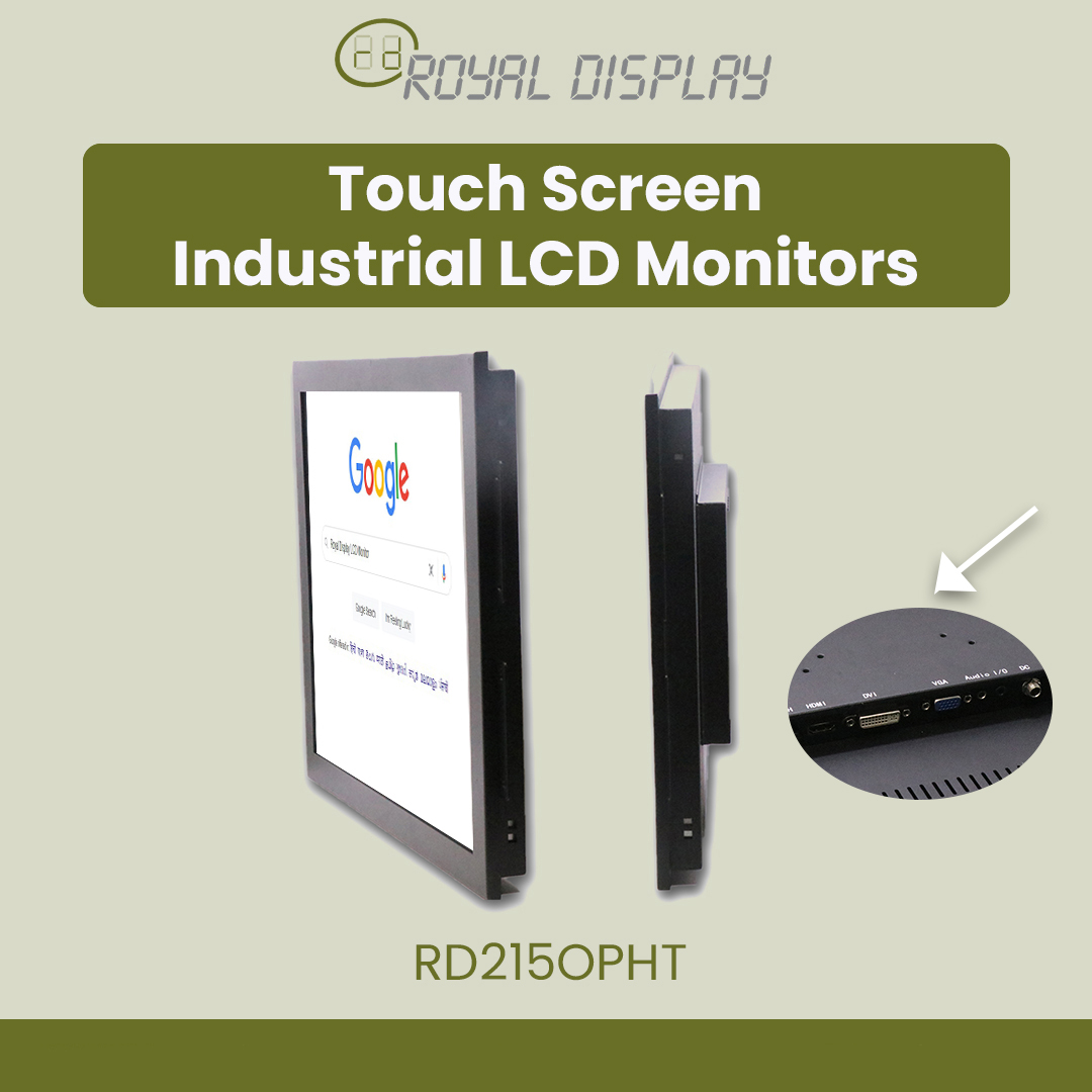 RD215OPHT | 21.5'' Touchscreen Industrial LCD Monitors| Royal Display