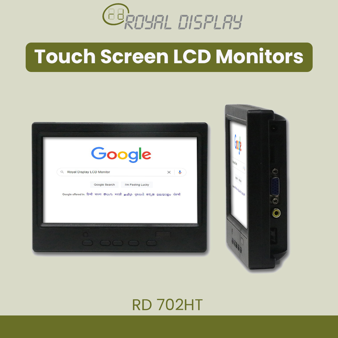 RD702HT | 7'' Touchscreen LCD Monitor | Royal Display