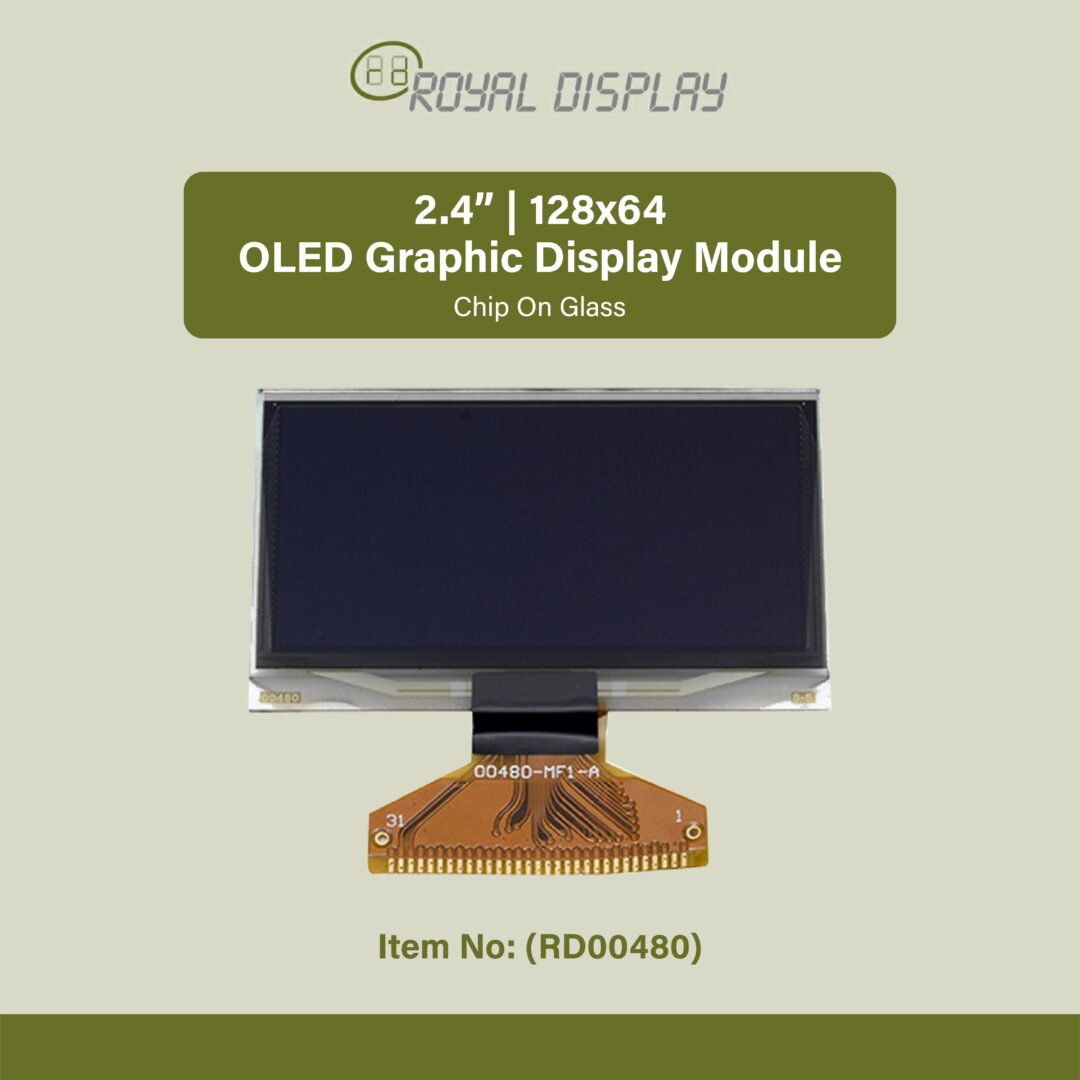 2.4 inch, 128x64 OLED Graphic Display Module (RD00480)
