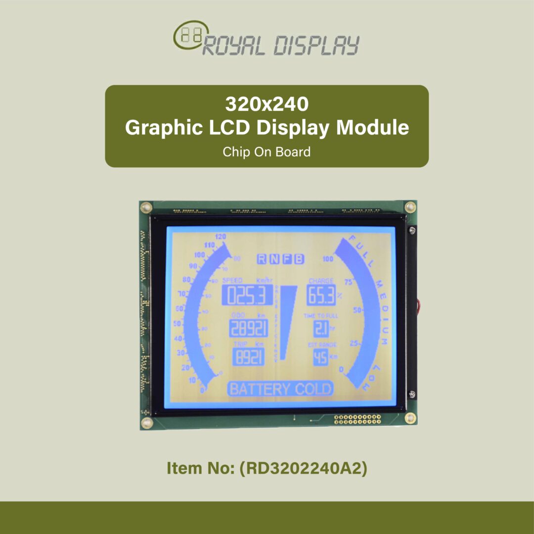 320x24 Graphic LCD Display Module with touch (RD320240A2-T)| Royal Display