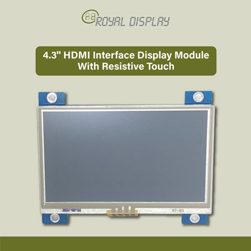 4.3'' HDMI Interface Display Module with resistive touch