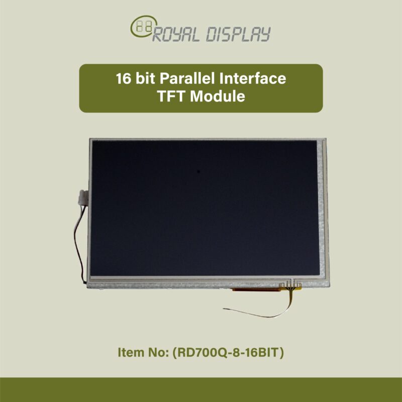 7'' 16 bit Parallel Interface TFT LCD Display Module (RD700Q-8-16 BIT)