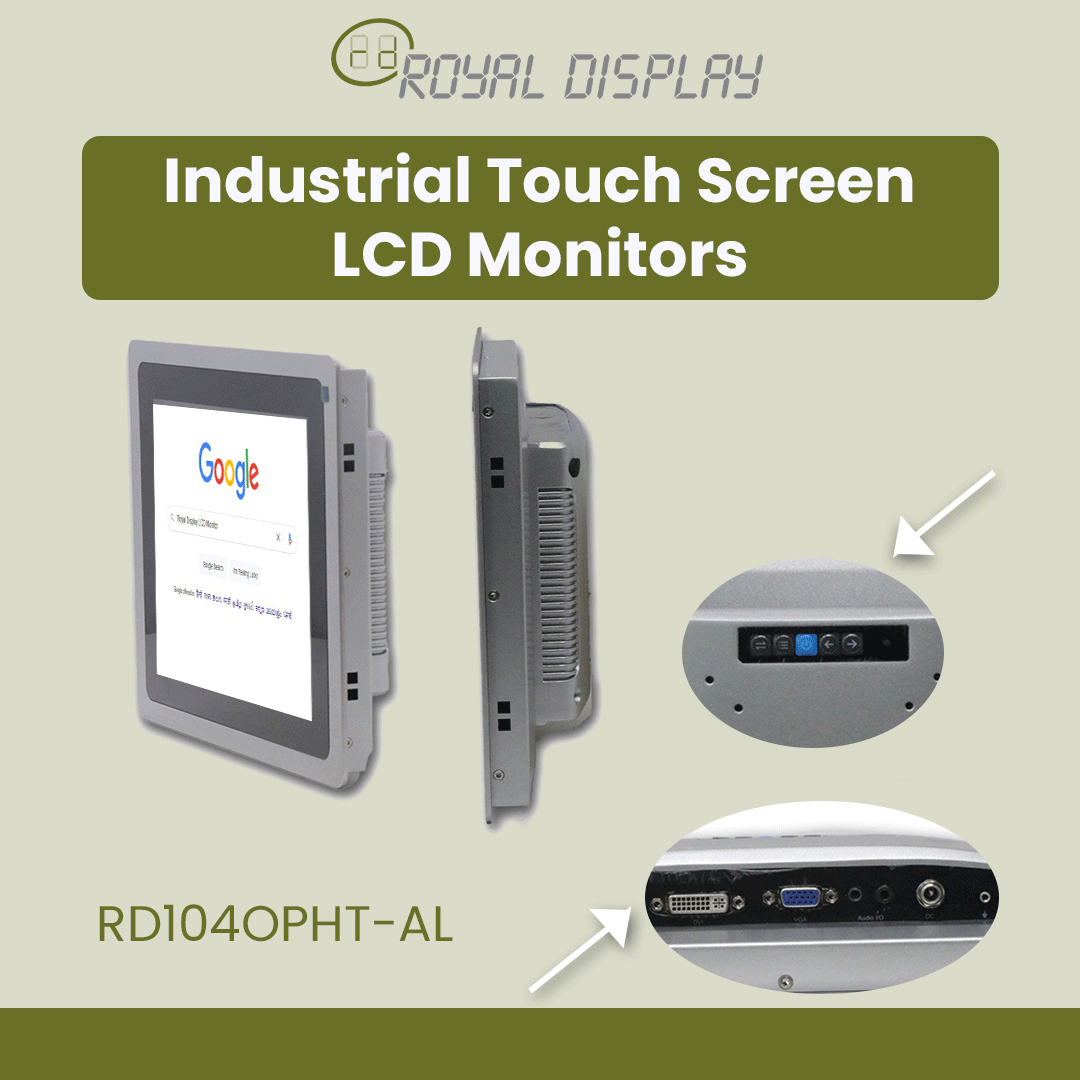 Touchscreen Industrial LCD Monitor Aluminium Body