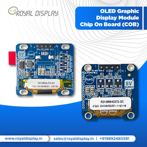 OLED Graphic Display Module Chip on Board (COB)